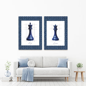 King And Queen Piece Duo Canvas Print King And Queen Piece Duo Canvas Print wall art product Carol Robinson