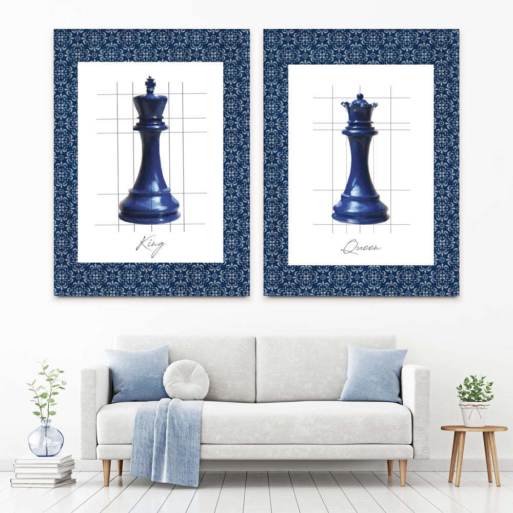 King And Queen Piece Duo Canvas Print King And Queen Piece Duo Canvas Print wall art product Carol Robinson