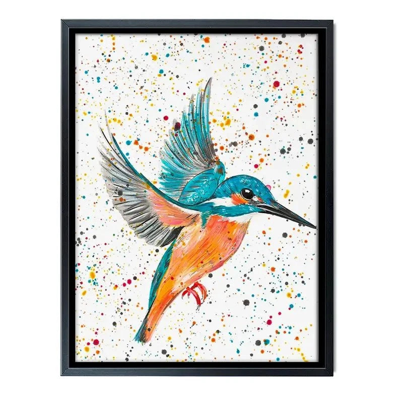 Kingfisher King Canvas Print Kingfisher King Canvas Print wall art product Emma LC Art