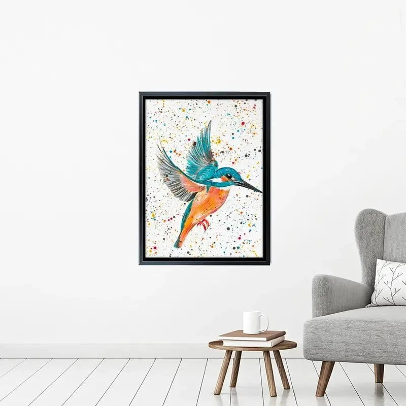 Kingfisher King Canvas Print Kingfisher King Canvas Print wall art product Emma LC Art