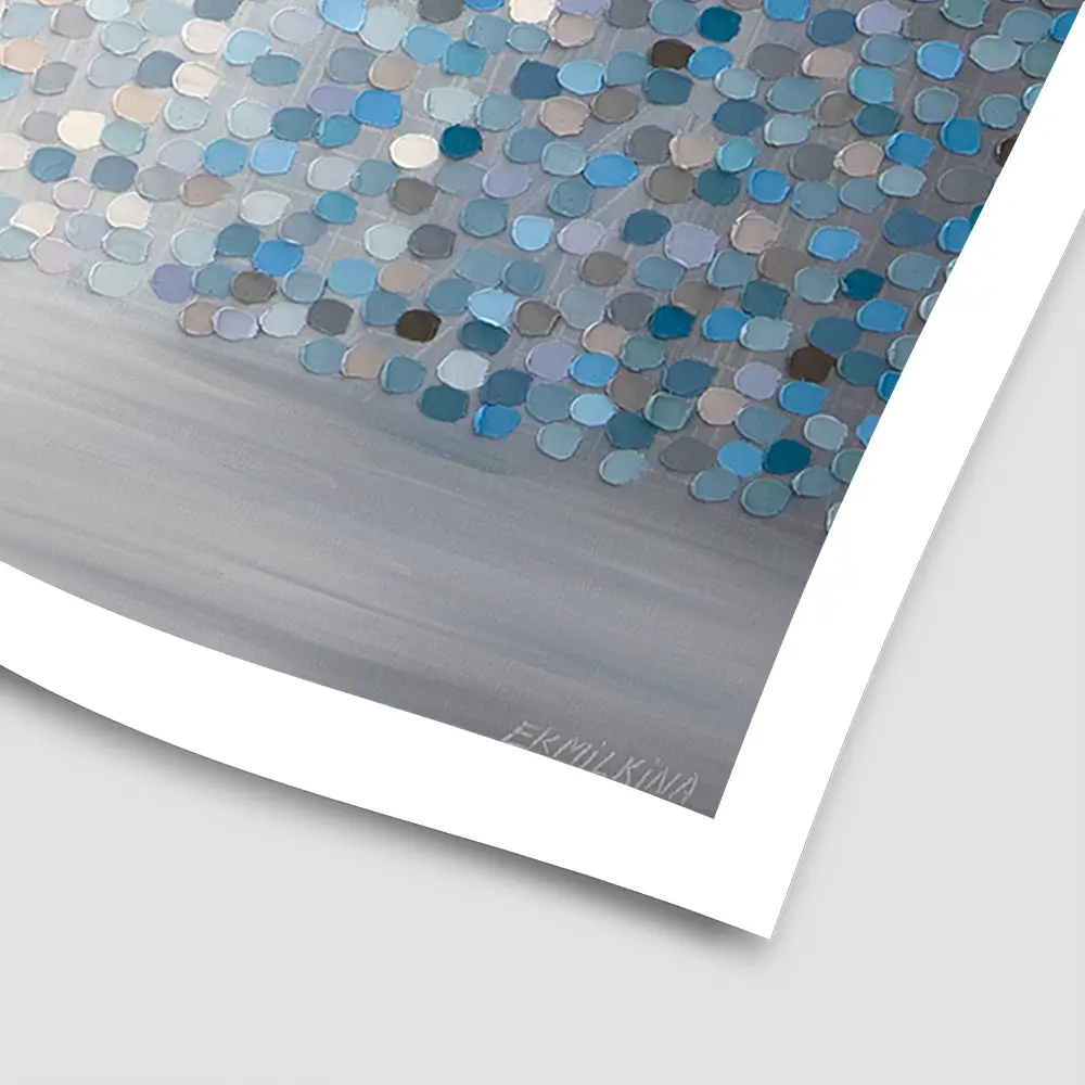 Kiss In The Moonlight Square Art Print Kiss In The Moonlight Square Art Print wall art product Ekaterina Ermilkina