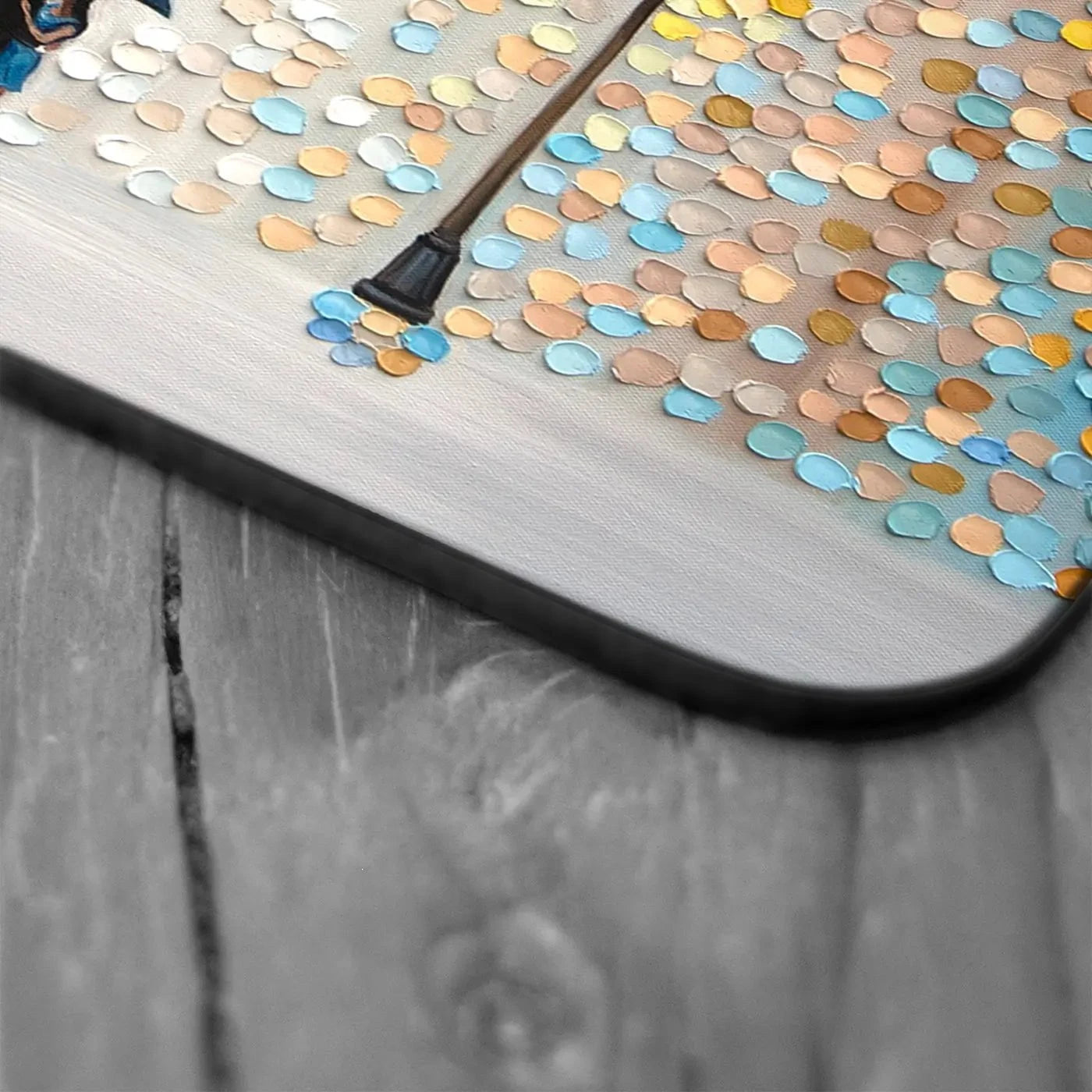 Kiss Under The Golden Rain Coaster Set Rainbow Soul Tree Coaster Set | Rainbow Soul Tree Art Coasters wall art product Ekaterina Ermilkina