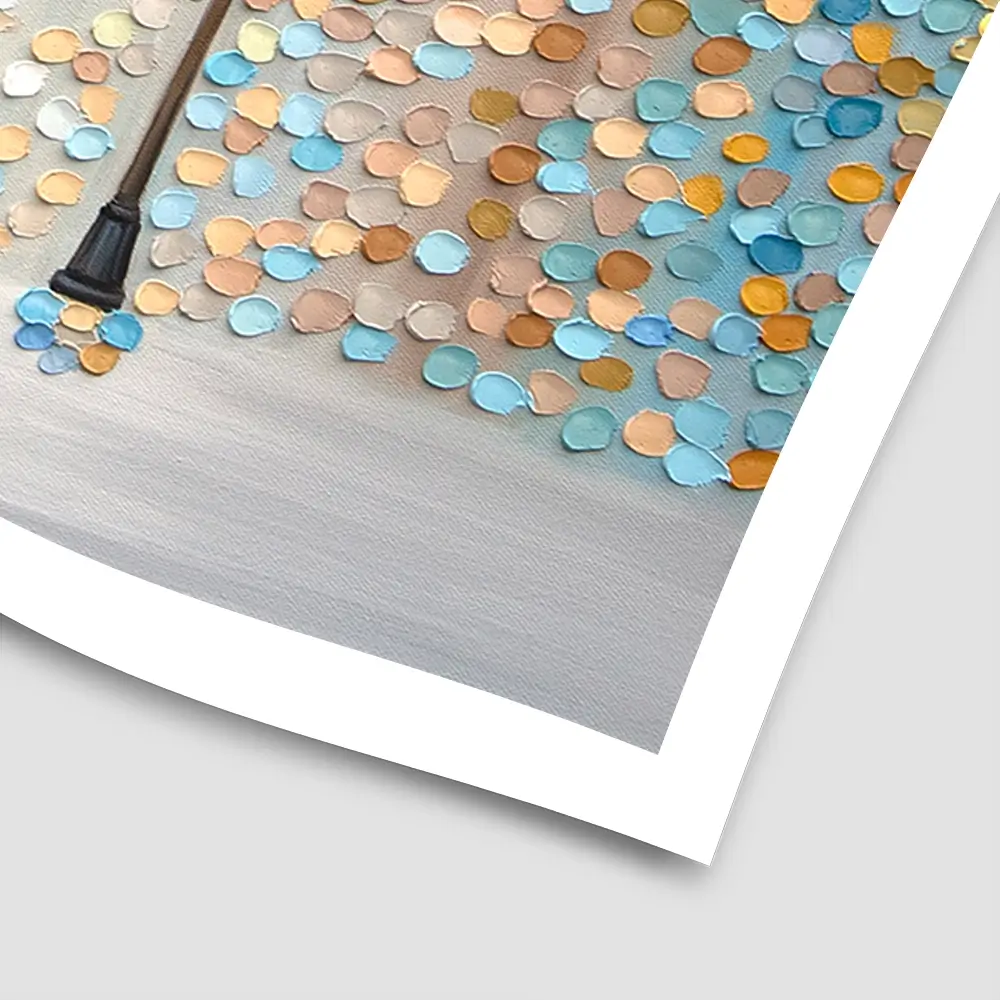 Kiss Under The Golden Rain Square Art Print Kiss Under The Golden Rain Square Art Print wall art product Ekaterina Ermilkina