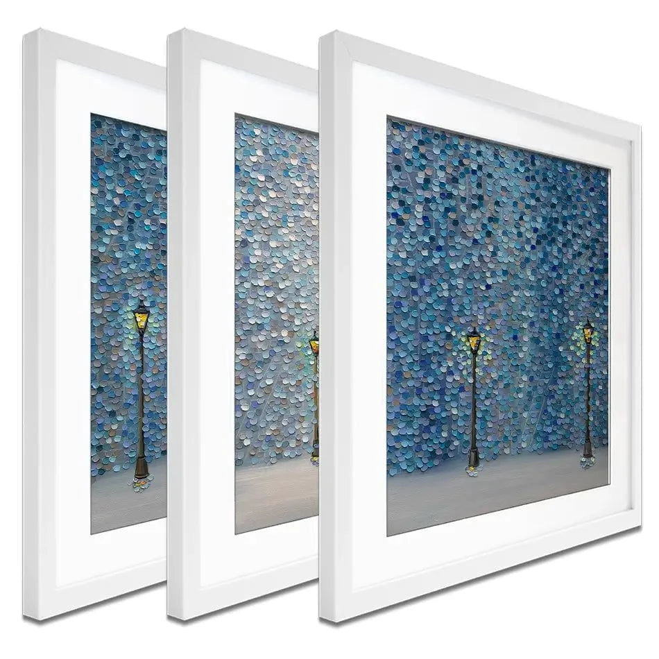 Kiss Under The Rain Framed Art Print Trio Kiss Under The Rain Framed Art Print Trio wall art product Ekaterina Ermilkina