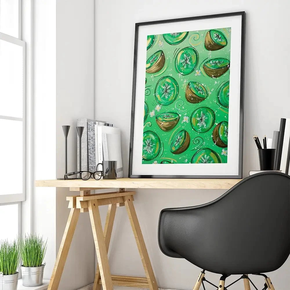 Kiwi Crazy Framed Art Print Kiwi Crazy Framed Art Print wall art product Elizabeth White