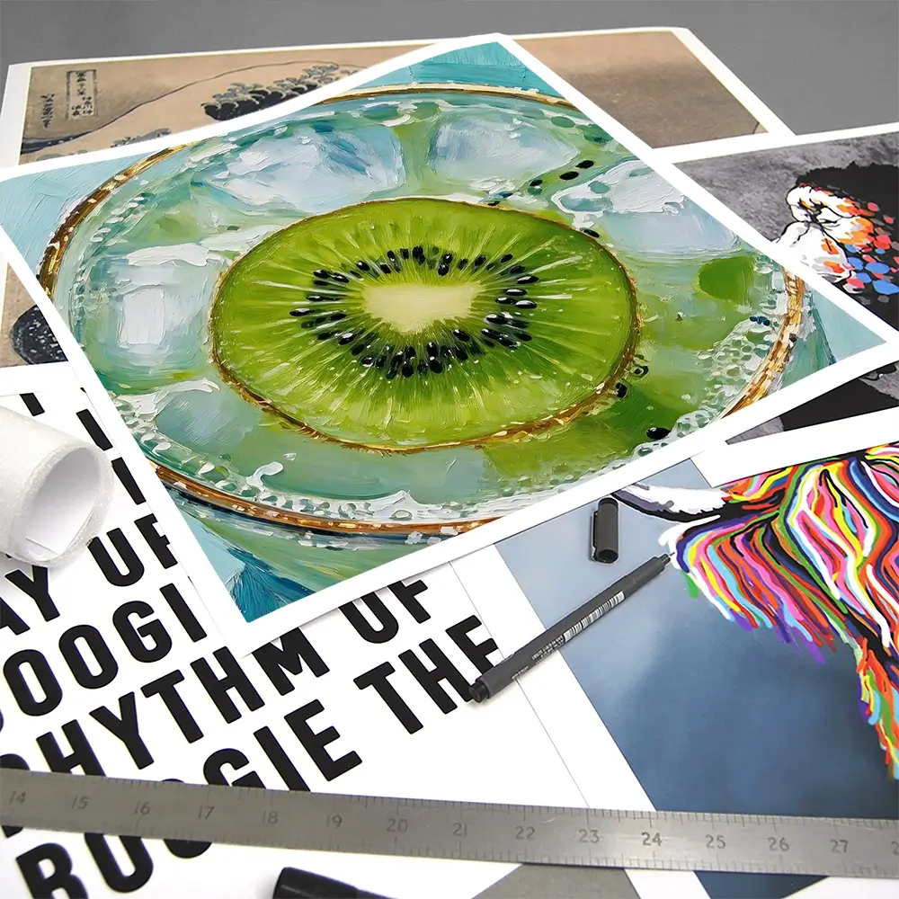 Kiwi Gin And Tonic Cocktail Square Art Print Kiwi Gin And Tonic Cocktail Square Art Print wall art product David Alexander Elder