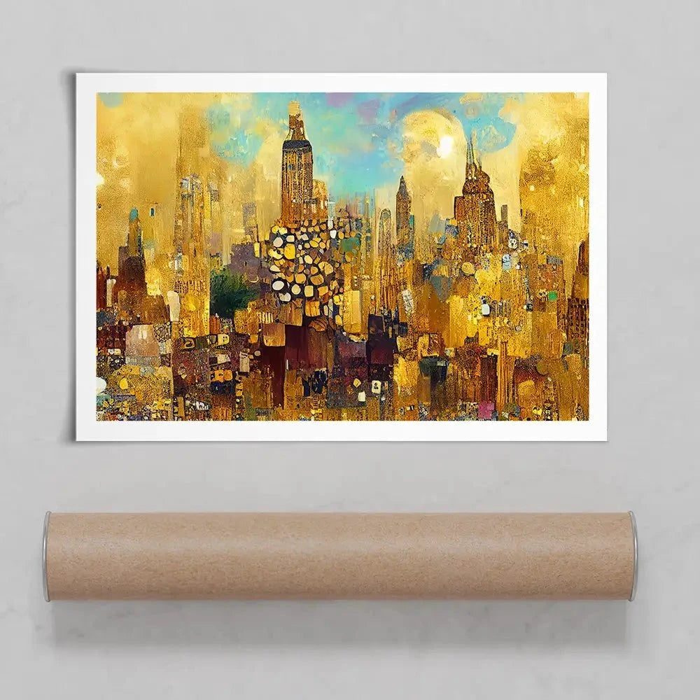 Klimt Style City Art Print Klimt Style City Art Print wall art product J. Waleson Photo / Shutterstock