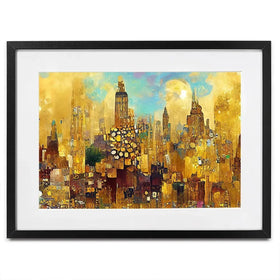 Klimt Style City Framed Art Print Klimt Style City Framed Art Print wall art product J. Waleson Photo / Shutterstock