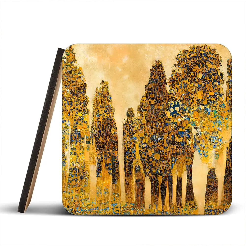 Klimt Style Trees Coaster Set Klimt Style Trees Coaster Set wall art product J. Waleson Photo / Shutterstock