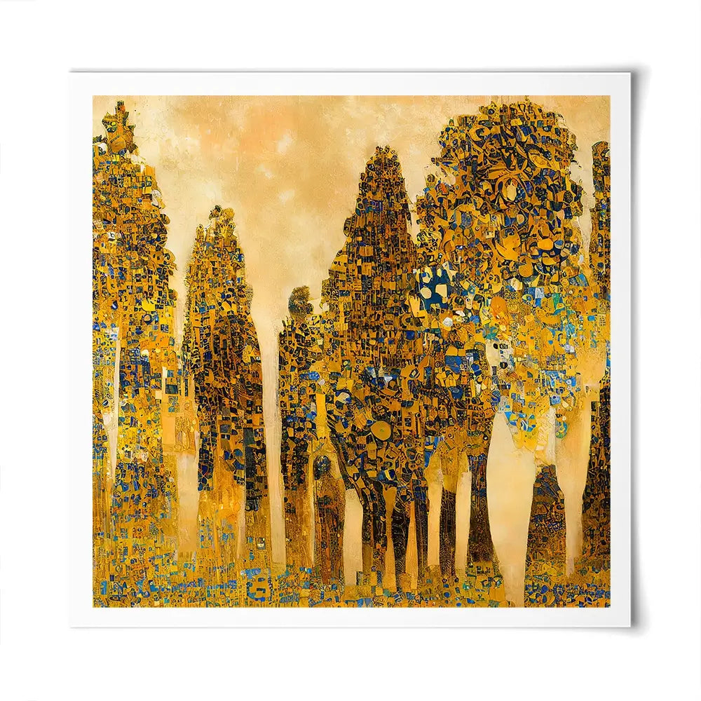 Klimt Style Trees Square Art Print Klimt Style Trees Square Art Print wall art product J. Waleson Photo / Shutterstock