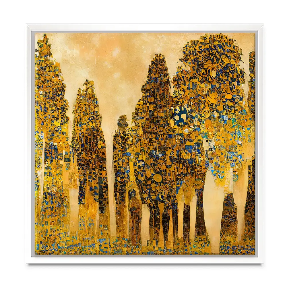 Klimt Style Trees Square Canvas Print Klimt Style Trees Square Canvas Print wall art product J. Waleson Photo / Shutterstock