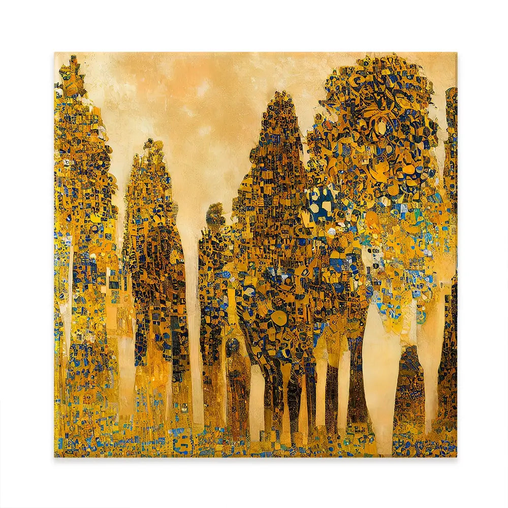 Klimt Style Trees Square Canvas Print Klimt Style Trees Square Canvas Print wall art product J. Waleson Photo / Shutterstock