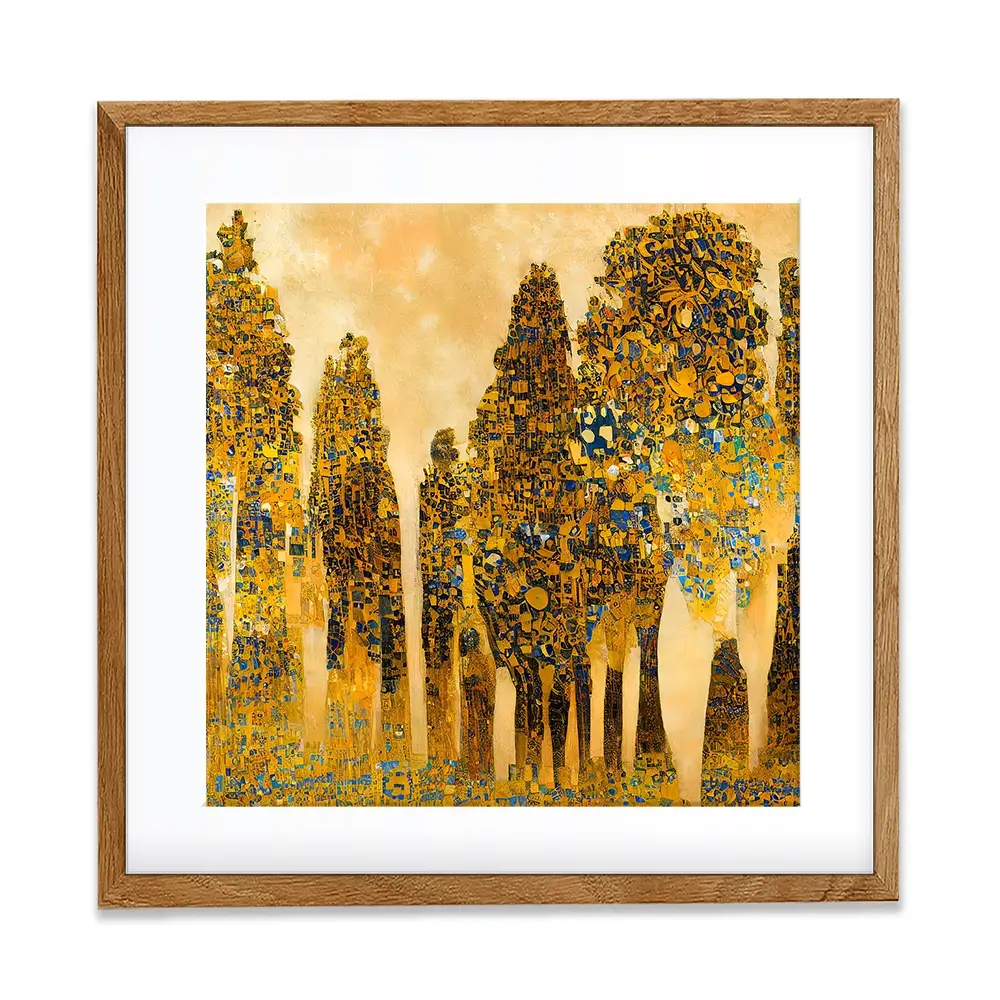 Klimt Style Trees Square Framed Art Print Klimt Style Trees Square Framed Art Print wall art product J. Waleson Photo / Shutterstock