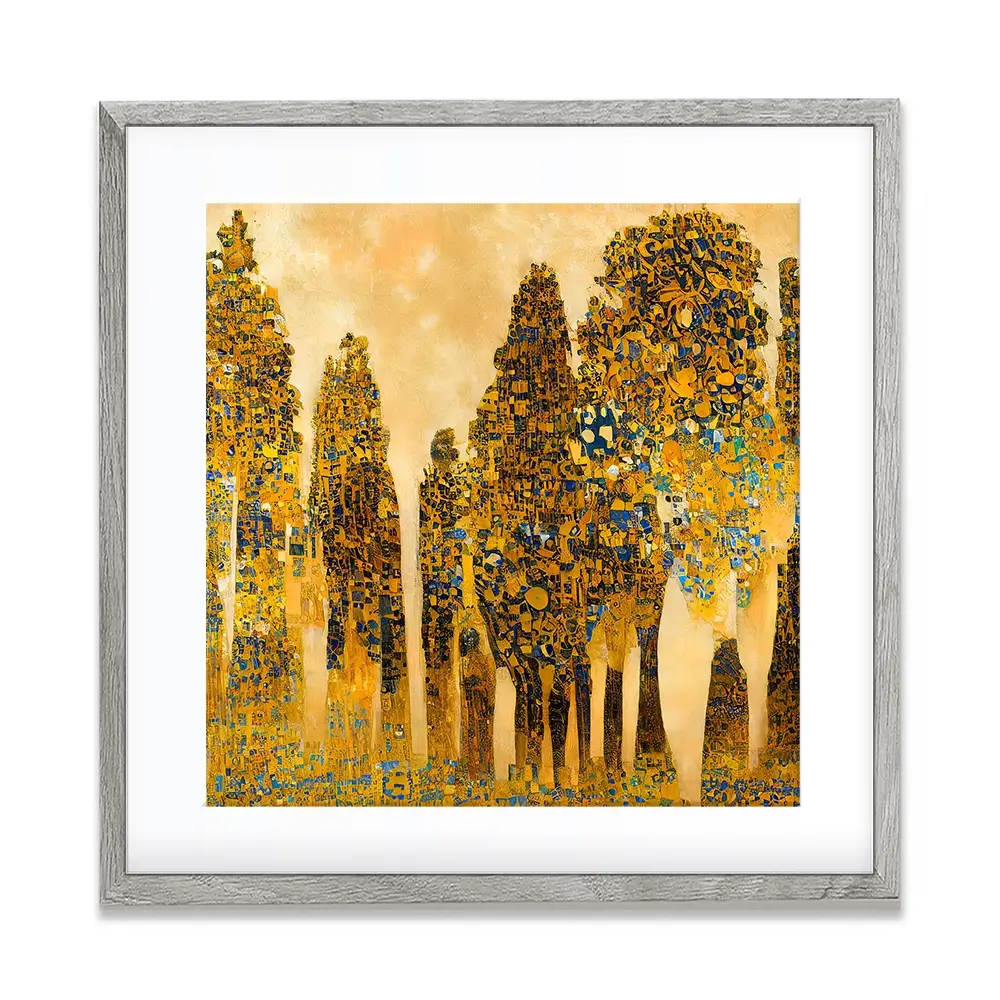 Klimt Style Trees Square Framed Art Print Klimt Style Trees Square Framed Art Print wall art product J. Waleson Photo / Shutterstock