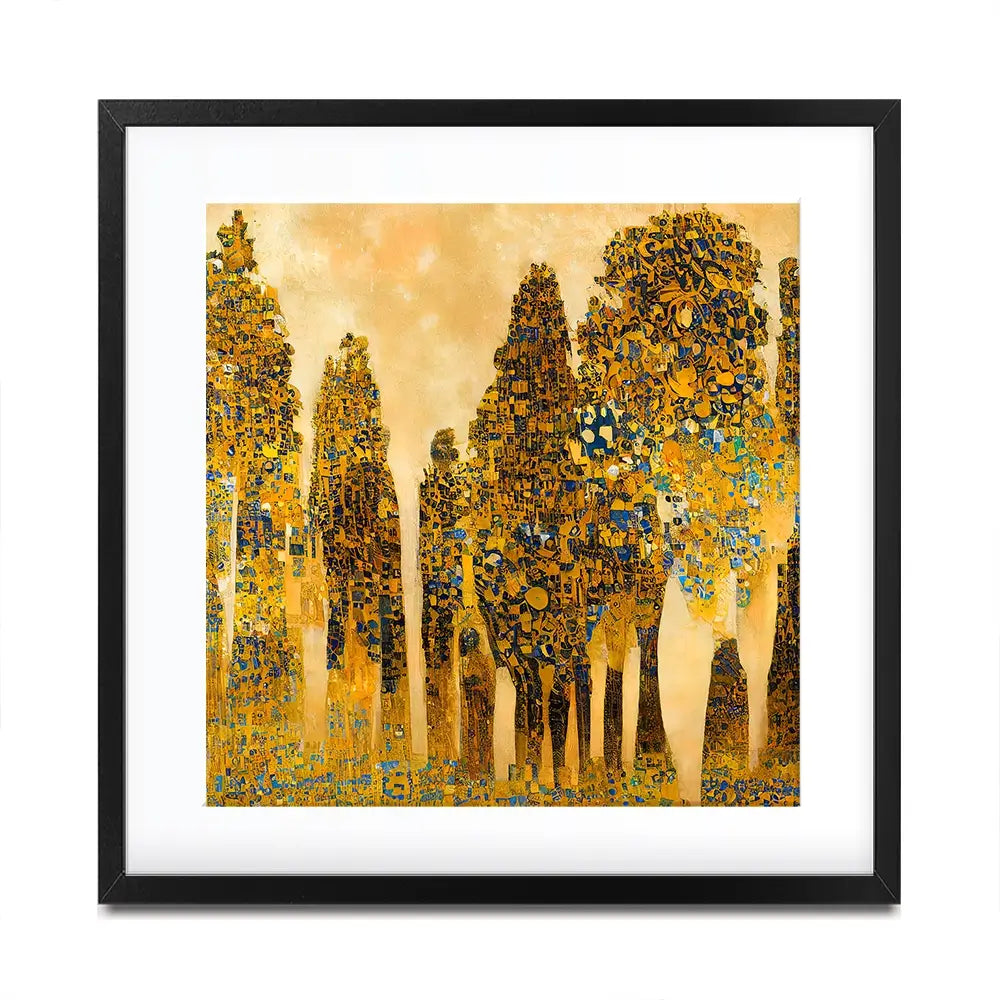 Klimt Style Trees Square Framed Art Print Klimt Style Trees Square Framed Art Print wall art product J. Waleson Photo / Shutterstock
