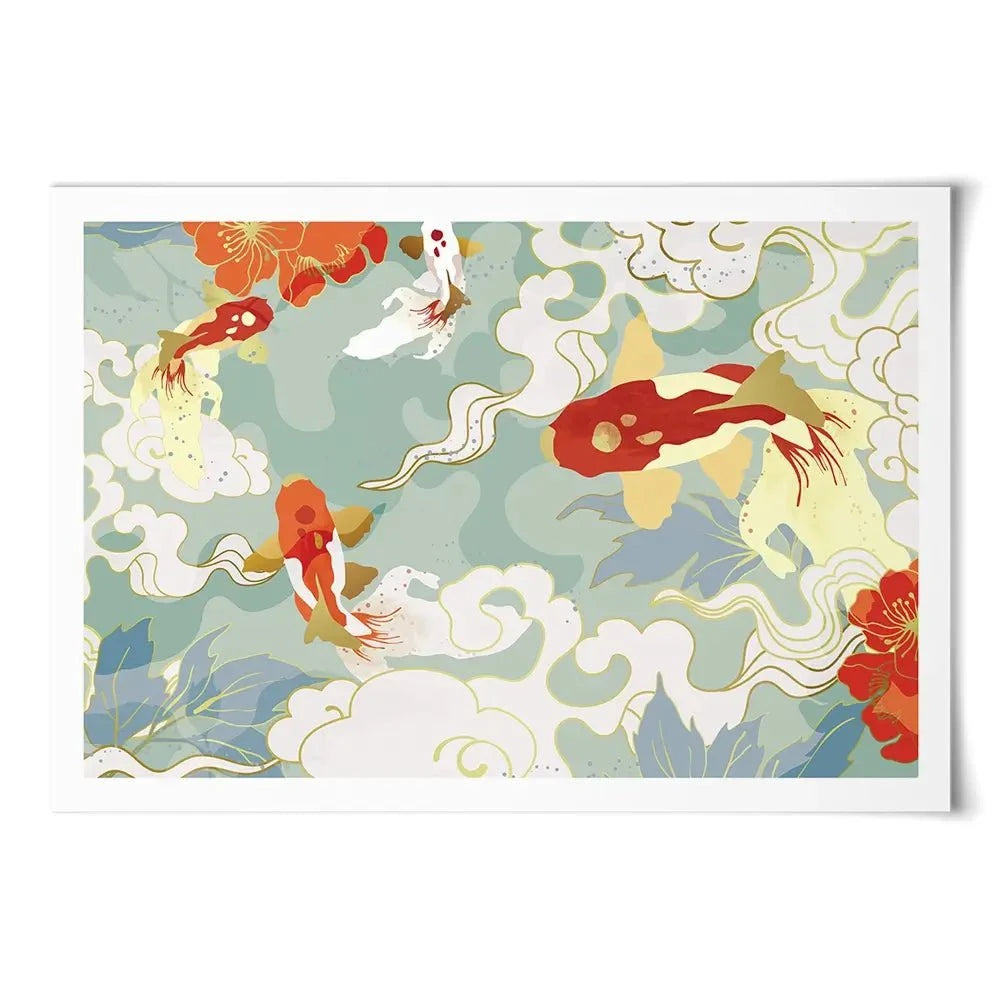 Koi Art Print Koi Art Print wall art product TWINS DESIGN STUDIO / Shutterstock