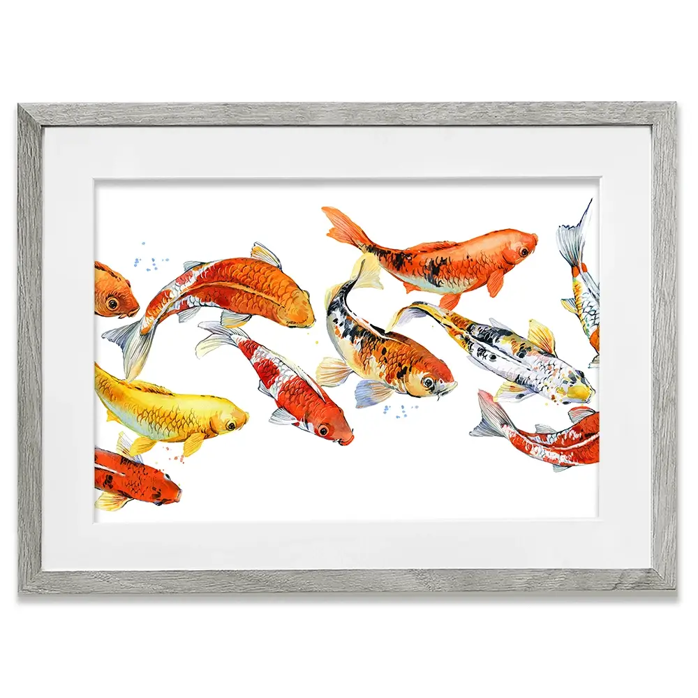 Koi Carp Framed Art Print Koi Carp Framed Art Print wall art product Faenkova Elena / Shutterstock