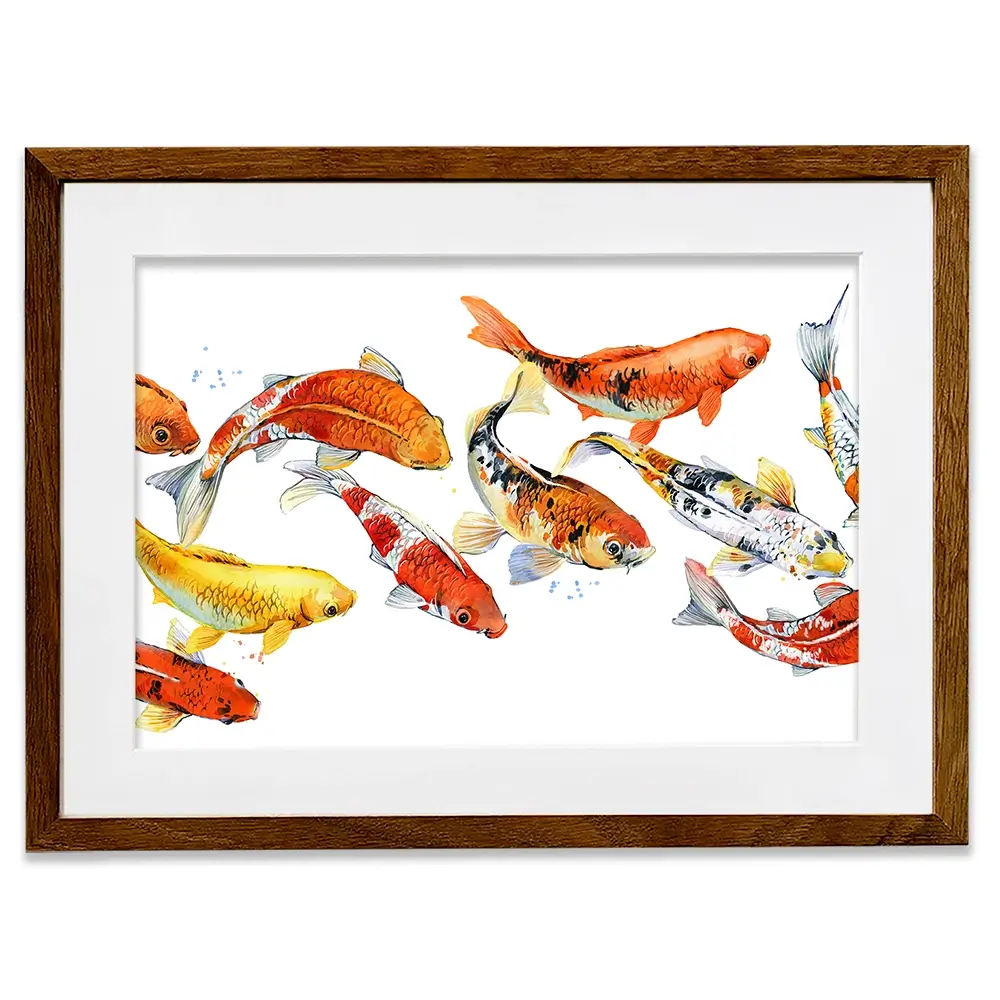 Koi Carp Framed Art Print Koi Carp Framed Art Print wall art product Faenkova Elena / Shutterstock