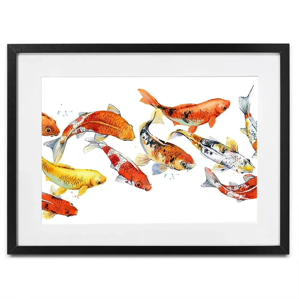 Koi Carp Framed Art Print Koi Carp Framed Art Print wall art product Faenkova Elena / Shutterstock
