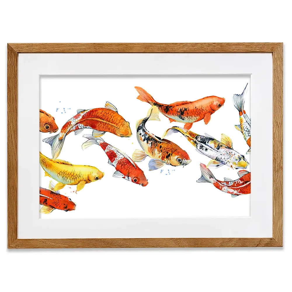 Koi Carp Framed Art Print Koi Carp Framed Art Print wall art product Faenkova Elena / Shutterstock