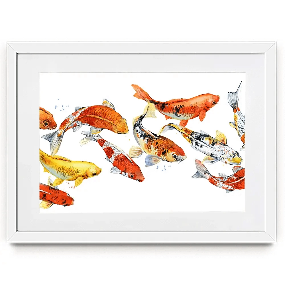 Koi Carp Framed Art Print Koi Carp Framed Art Print wall art product Faenkova Elena / Shutterstock