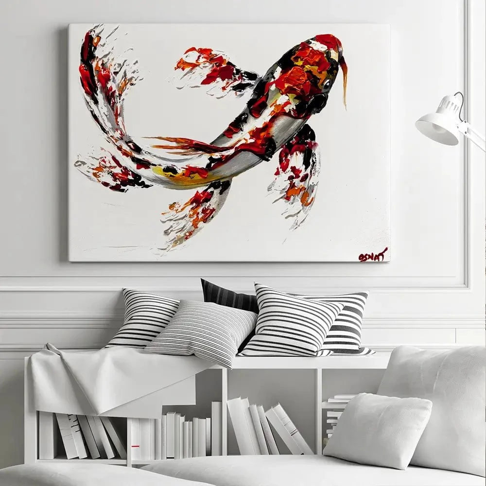 Koi Fish Canvas Print Koi Fish Canvas Print wall art product Osnat Tzadok