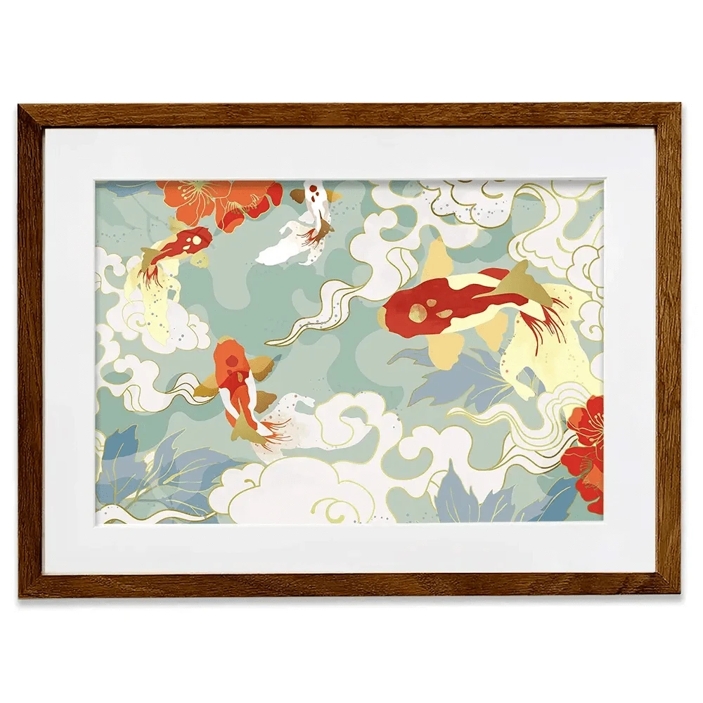 Koi Framed Art Print Koi Framed Art Print wall art product TWINS DESIGN STUDIO / Shutterstock