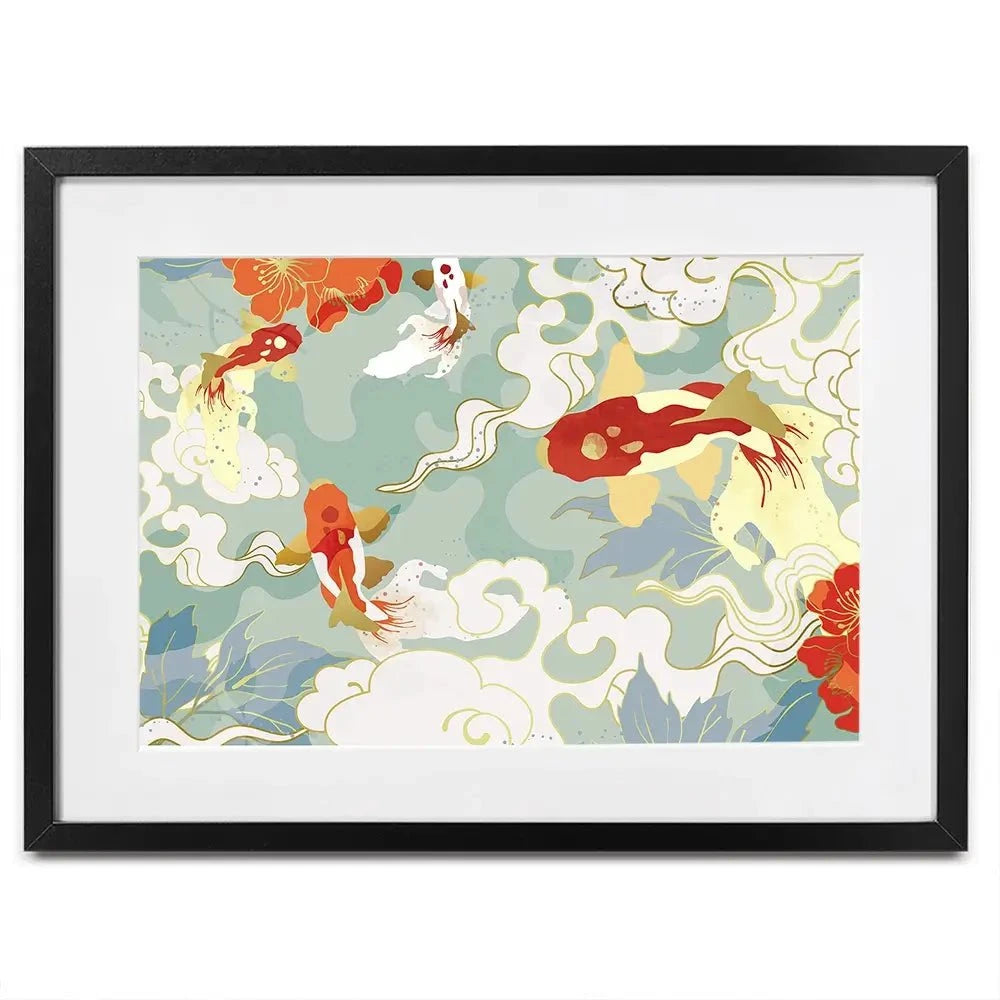 Koi Framed Art Print Koi Framed Art Print wall art product TWINS DESIGN STUDIO / Shutterstock