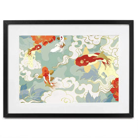 Koi Framed Art Print Koi Framed Art Print wall art product TWINS DESIGN STUDIO / Shutterstock