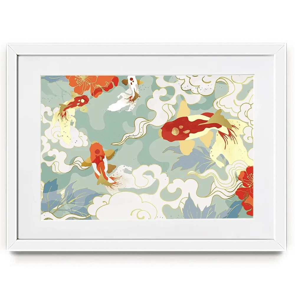 Koi Framed Art Print Koi Framed Art Print wall art product TWINS DESIGN STUDIO / Shutterstock