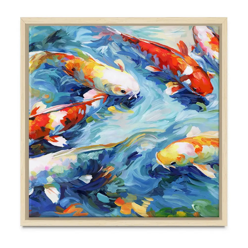 Koi Peaceful Glide Oversized Canvas Print Koi Peaceful Glide Oversized Canvas Print wall art product Art Print Shop