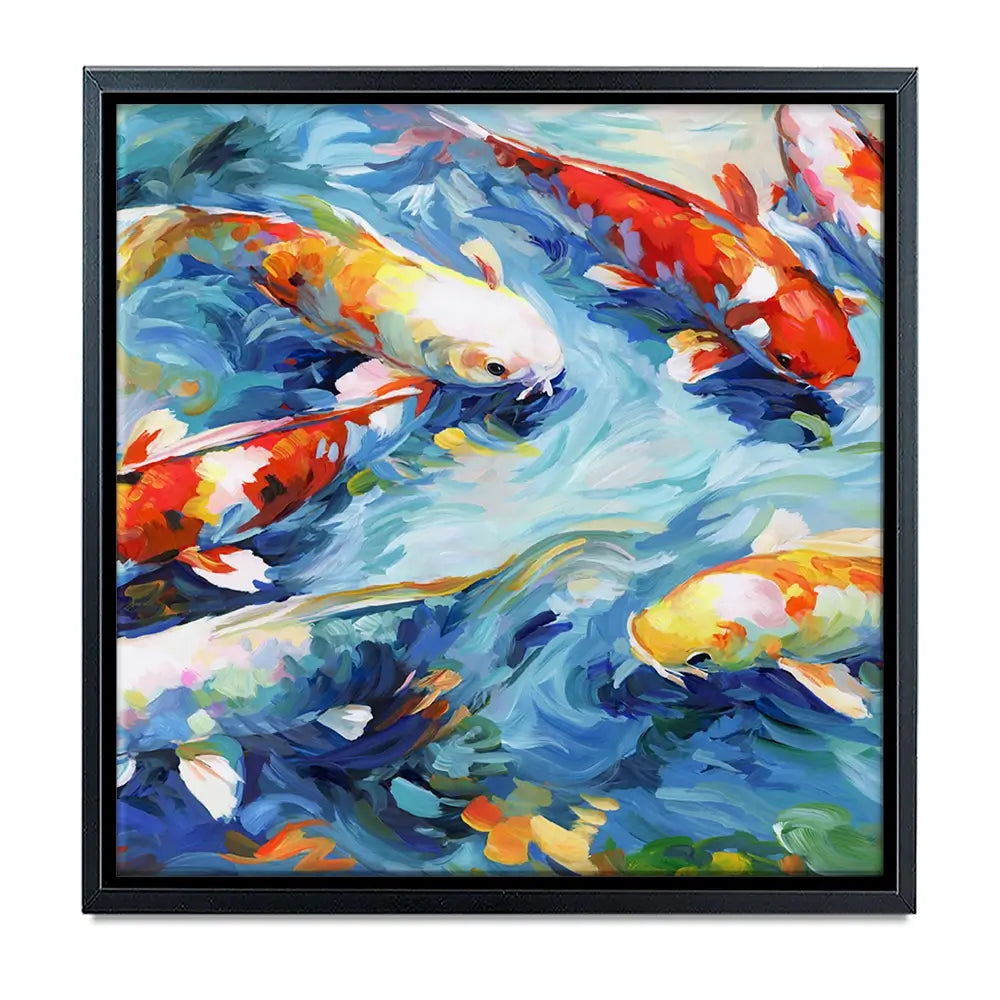 Koi Peaceful Glide Oversized Canvas Print Koi Peaceful Glide Oversized Canvas Print wall art product Art Print Shop