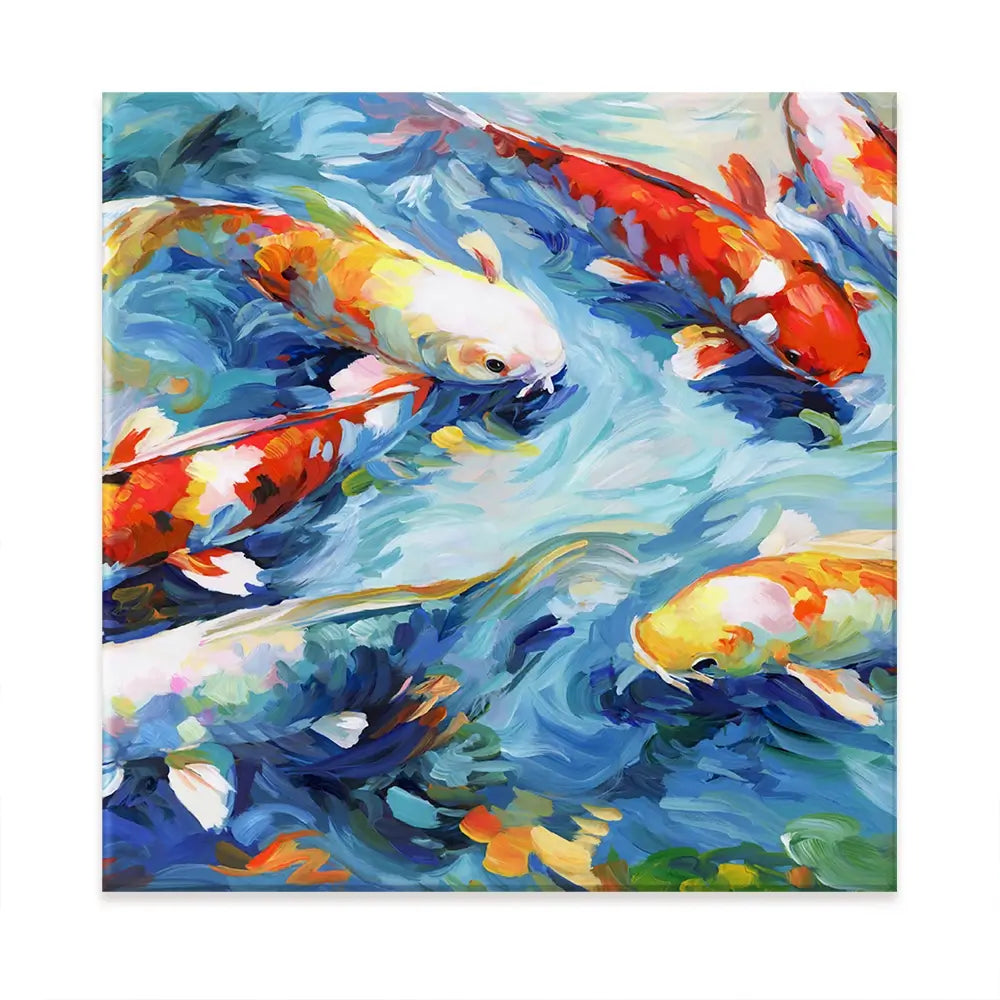 Koi Peaceful Glide Oversized Canvas Print Koi Peaceful Glide Oversized Canvas Print wall art product Art Print Shop