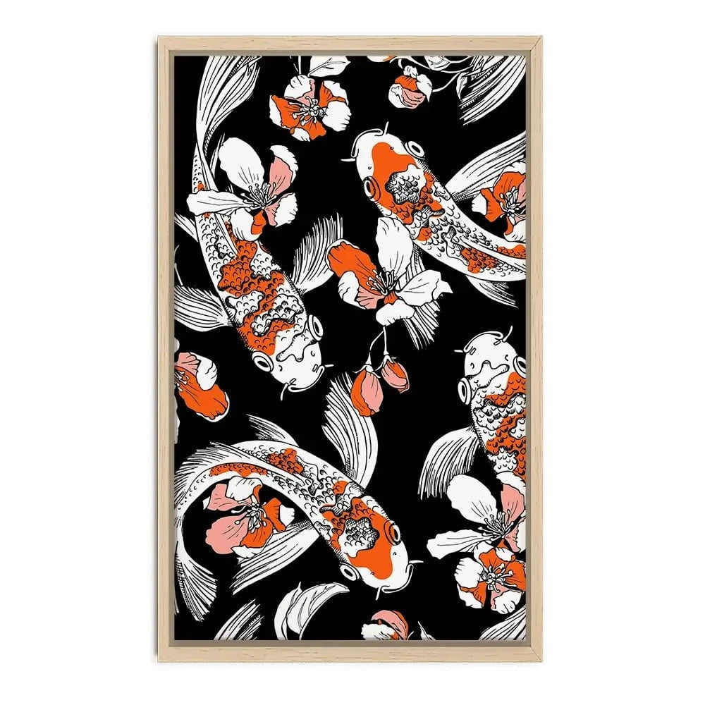 Koi Portrait Canvas Print Koi Portrait Canvas Print wall art product Afishka / Shutterstock