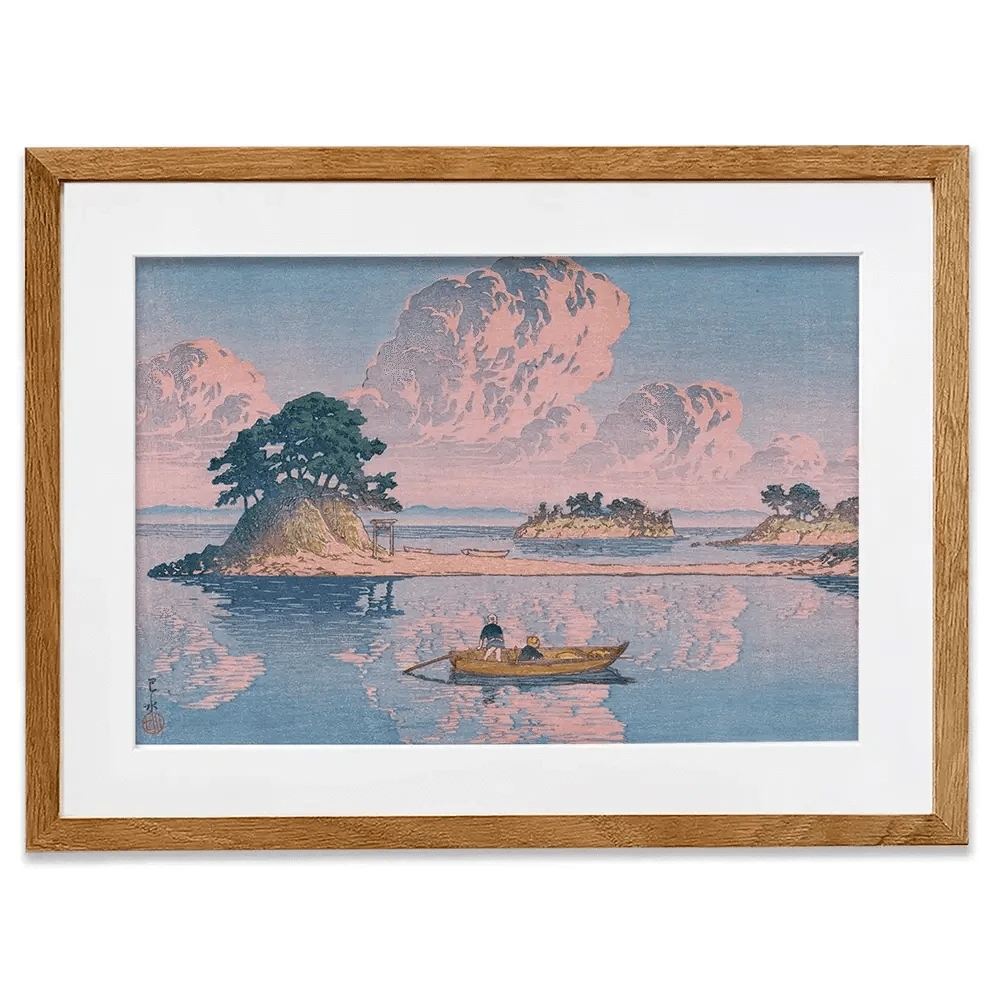 Kujukushima Shimabara Framed Art Print Kujukushima Shimabara Framed Art Print wall art product Kawase Hasui