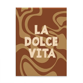 La Dolce Vita Canvas Print La Dolce Vita Canvas Print wall art product Yuli Saputra