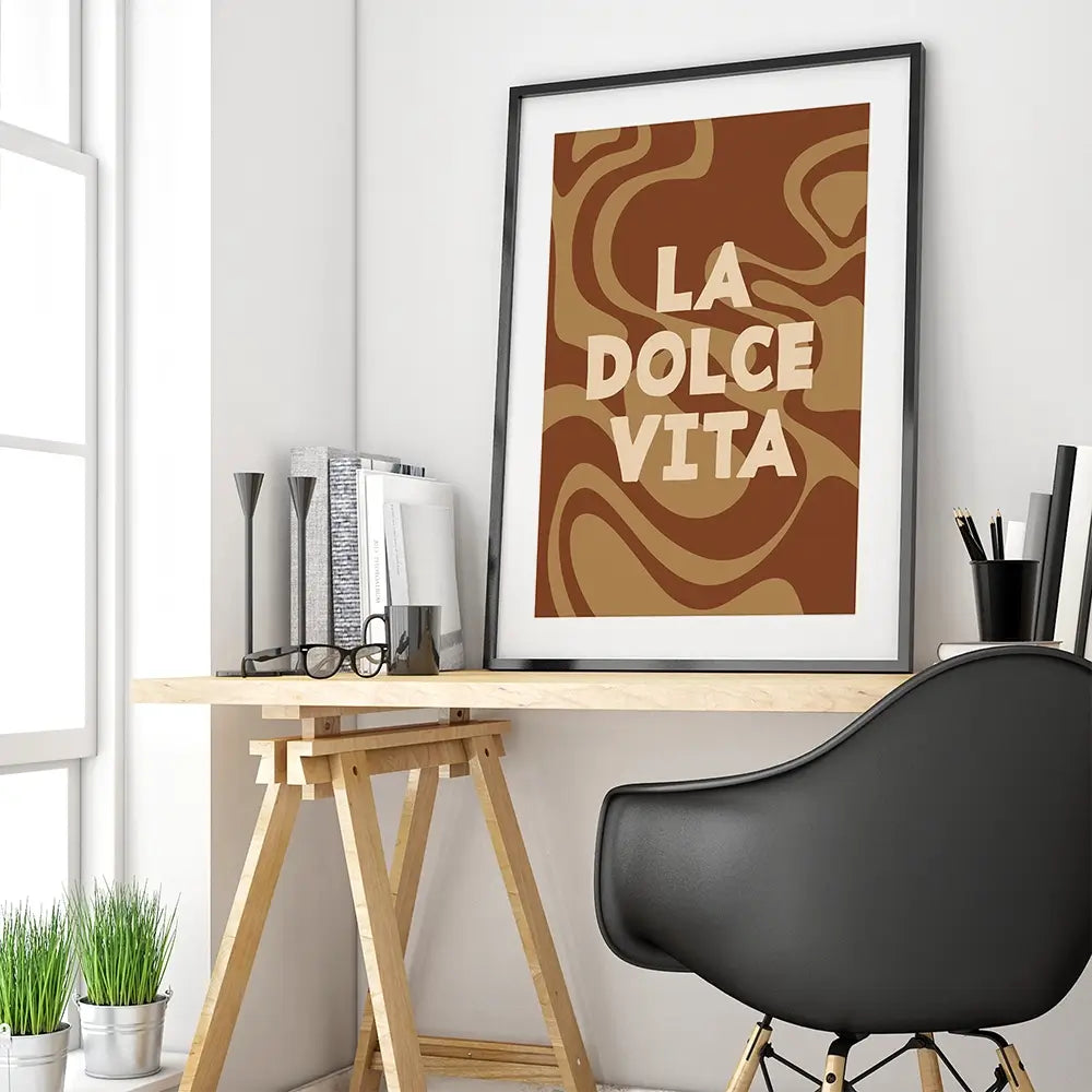 La Dolce Vita Framed Art Print La Dolce Vita Framed Art Print wall art product Yuli Saputra