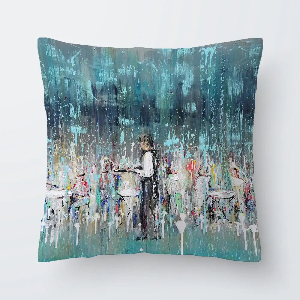 La Jolie Terrasse Cushion La Jolie Terrasse Cushion wall art product Art Print Shop