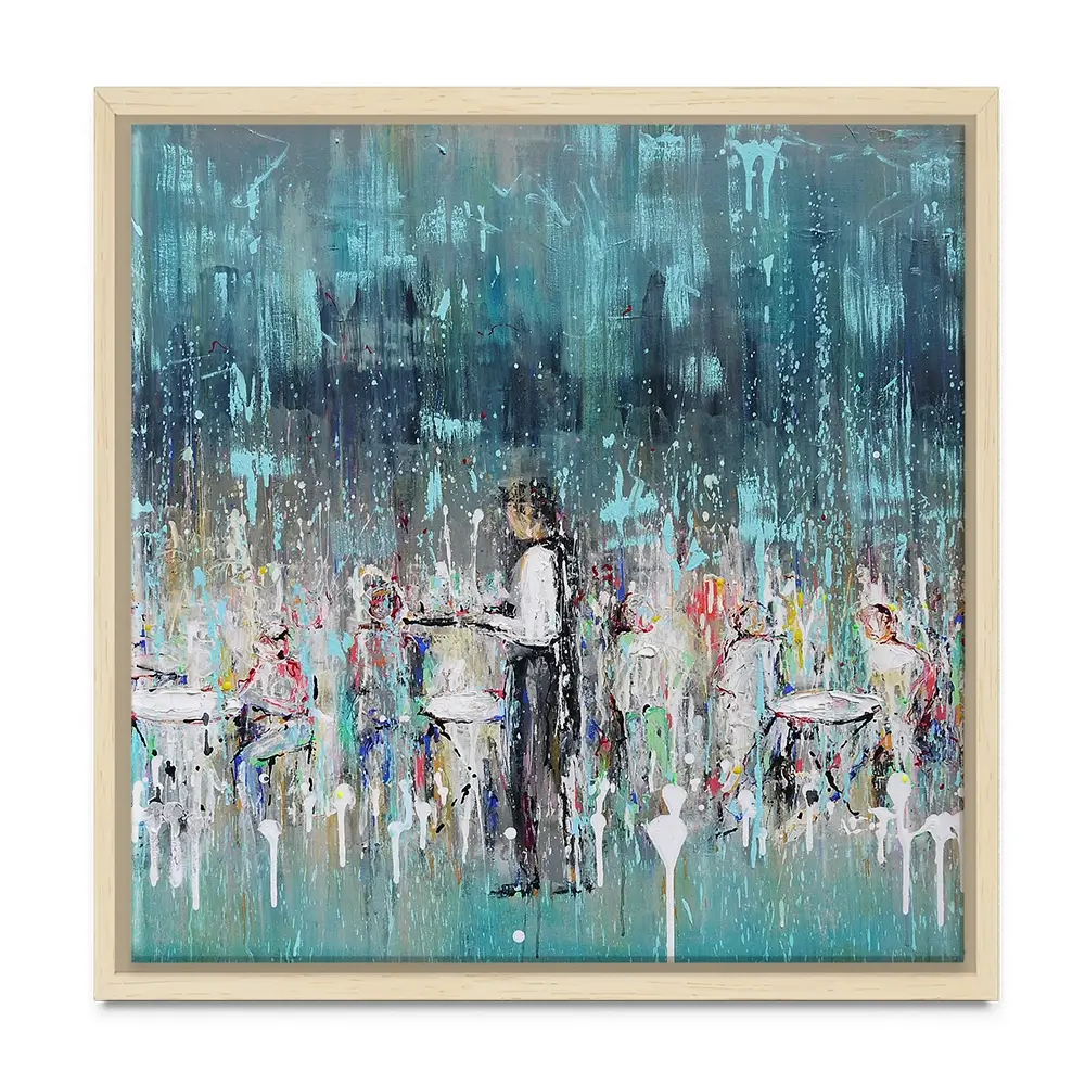 La Jolie Terrasse Square Canvas Print La Jolie Terrasse Square Canvas Print wall art product Art Print Shop