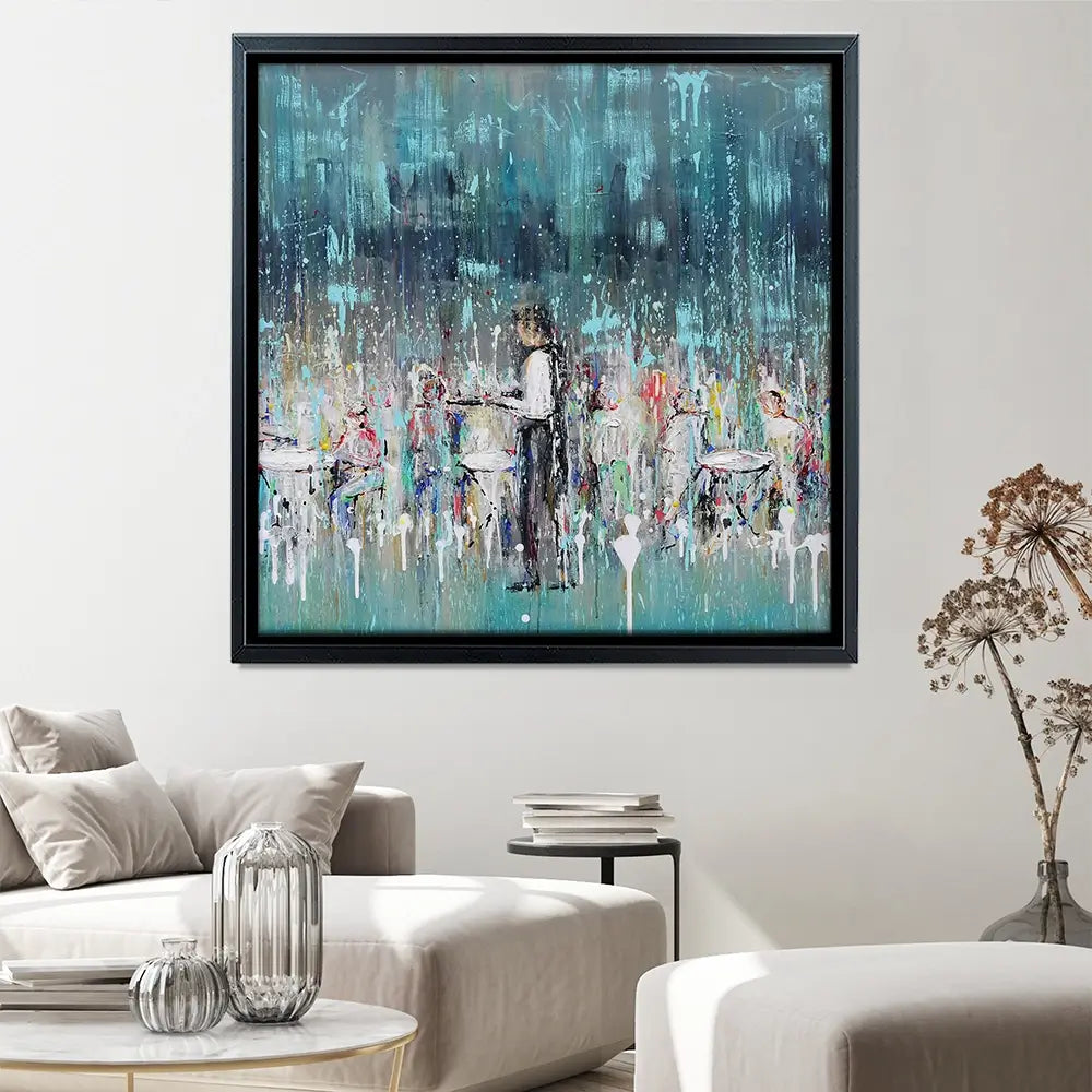 La Jolie Terrasse Square Canvas Print La Jolie Terrasse Square Canvas Print wall art product Art Print Shop