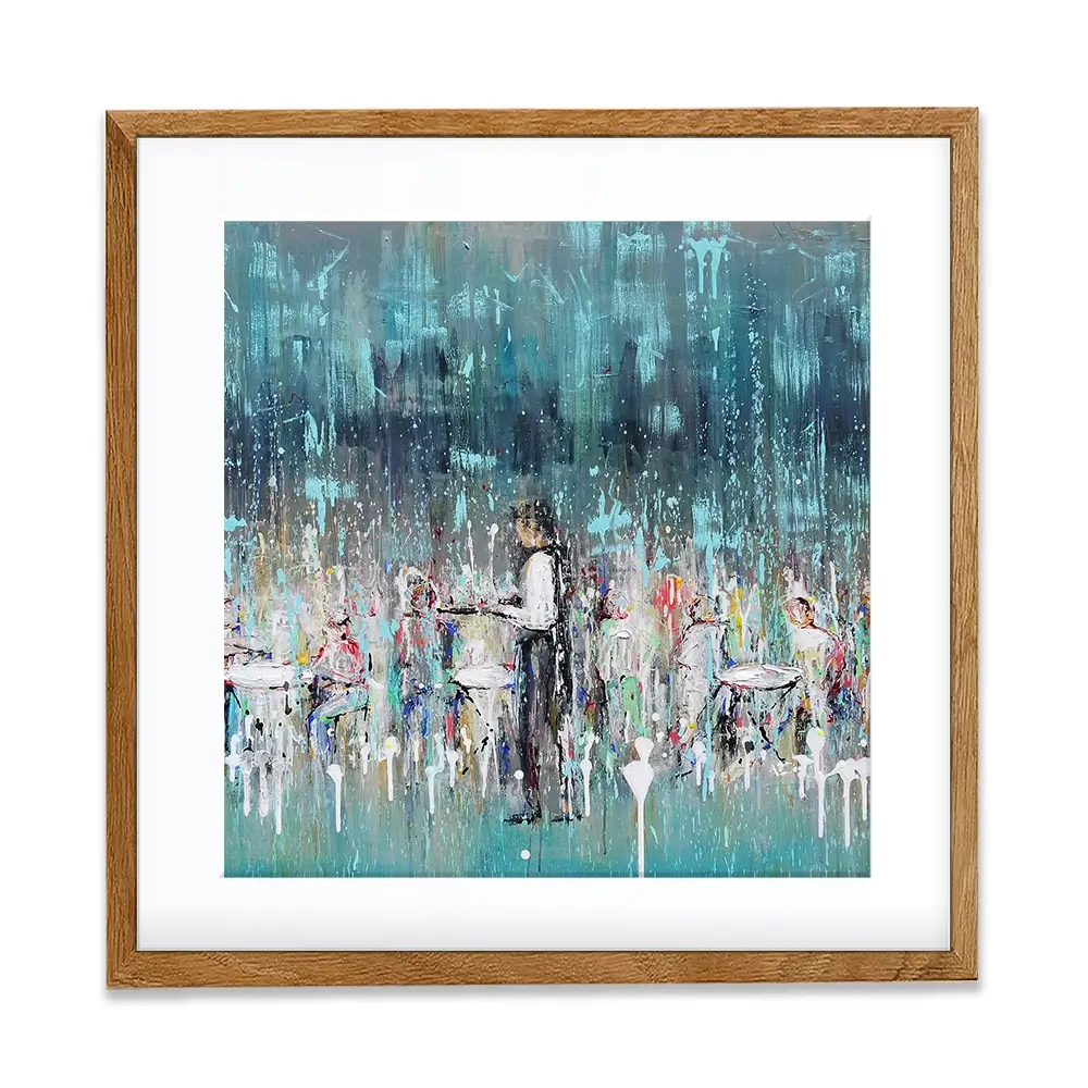 La Jolie Terrasse Square Framed Art Print La Jolie Terrasse Square Framed Art Print wall art product Art Print Shop
