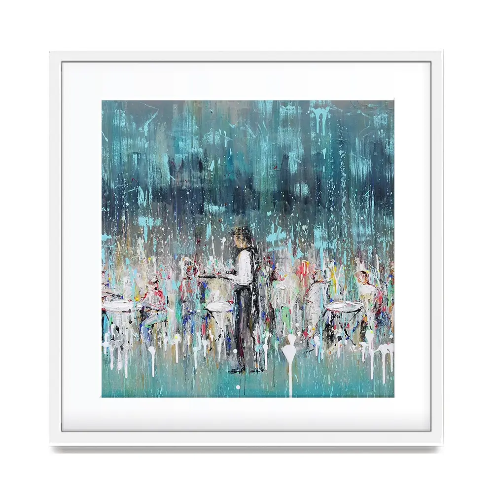 La Jolie Terrasse Square Framed Art Print La Jolie Terrasse Square Framed Art Print wall art product Art Print Shop