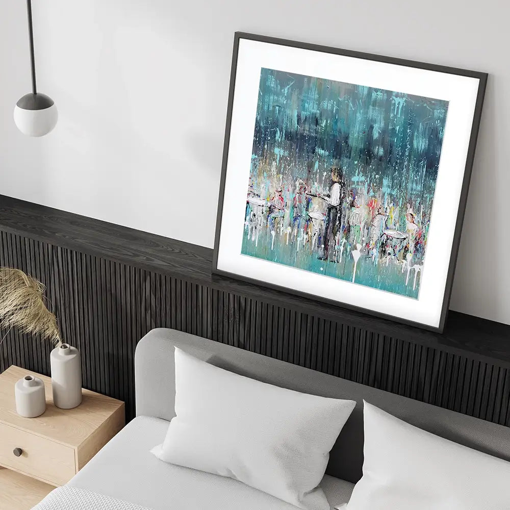La Jolie Terrasse Square Framed Art Print La Jolie Terrasse Square Framed Art Print wall art product Art Print Shop