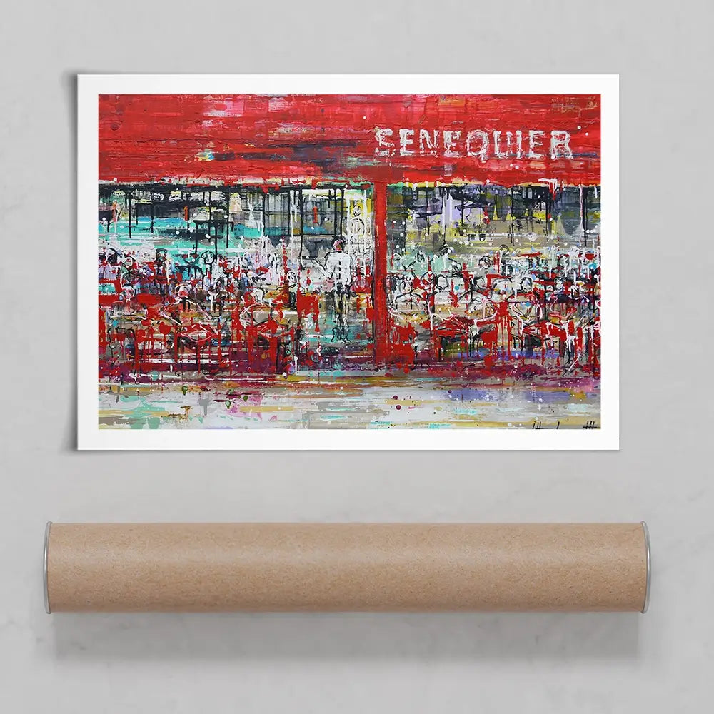 La Terrasse De Senequier Art Print La Terrasse De Senequier Art Print wall art product Studio Paint-Ing