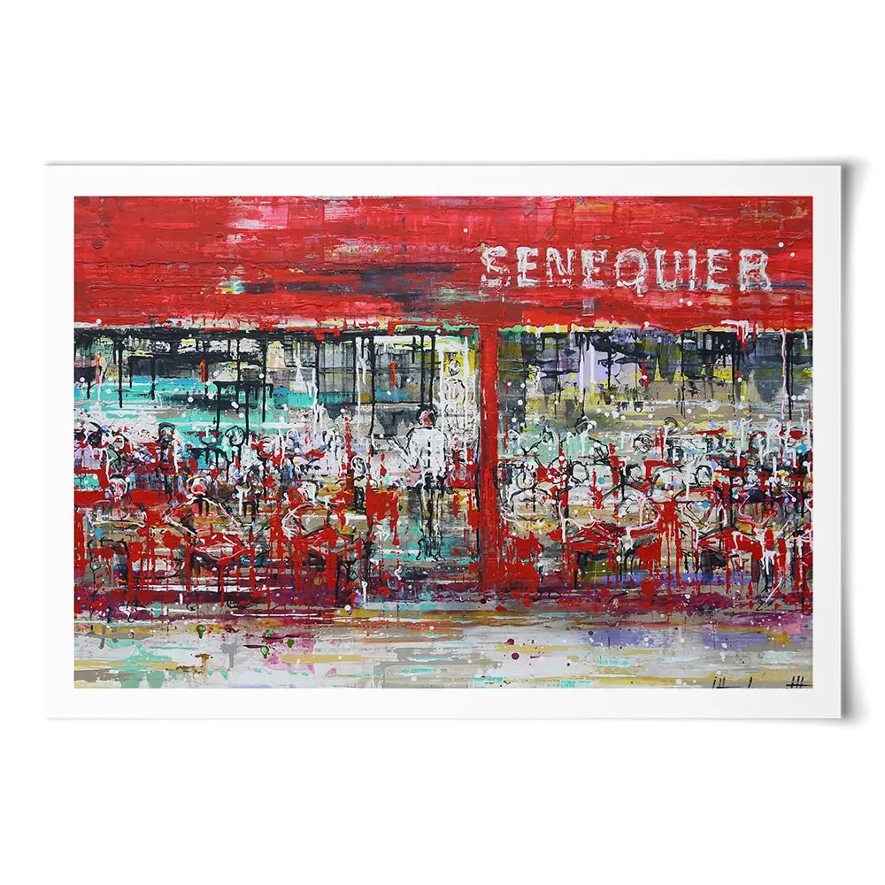 La Terrasse De Senequier Art Print La Terrasse De Senequier Art Print wall art product Studio Paint-Ing