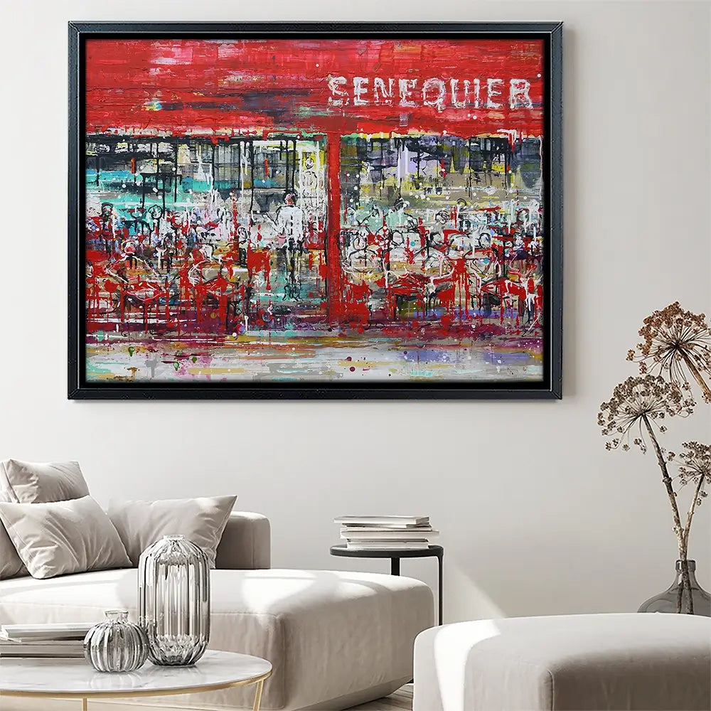 La Terrasse De Senequier Canvas Print La Terrasse De Senequier Canvas Print wall art product Studio Paint-Ing