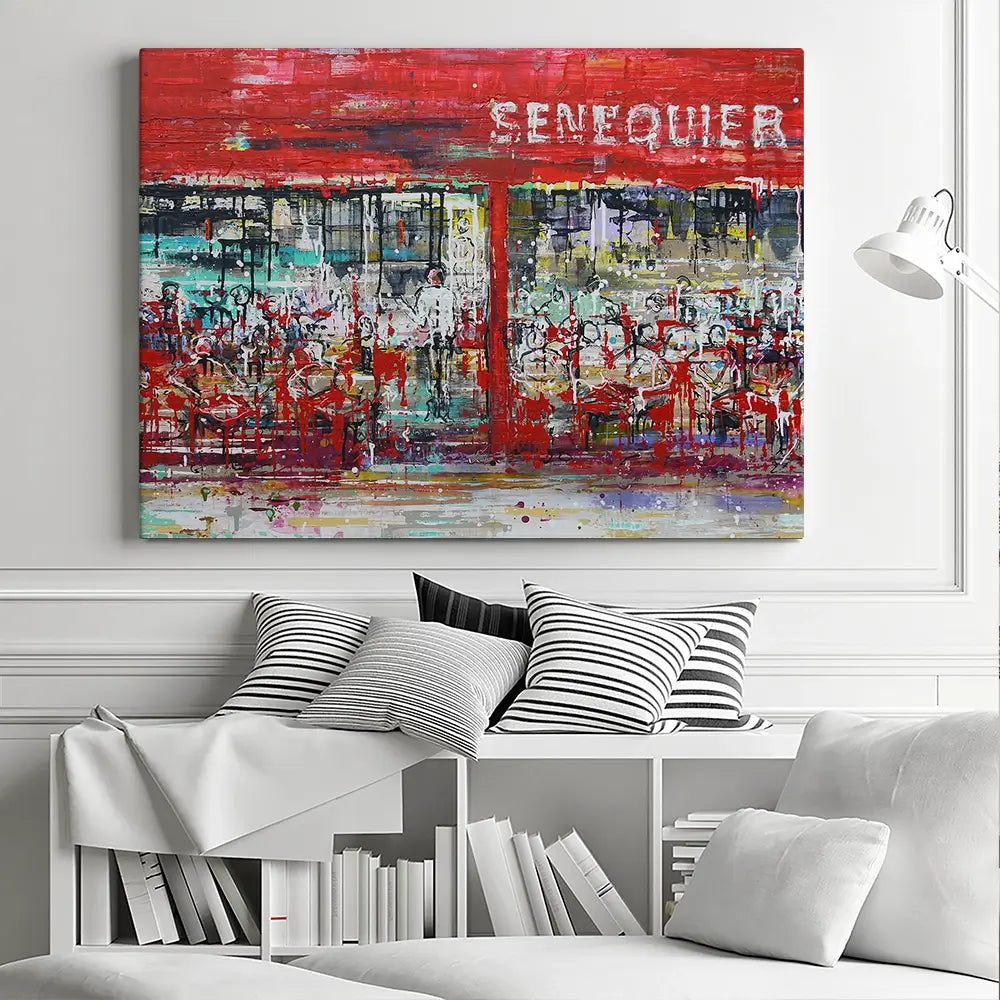 La Terrasse De Senequier Canvas Print La Terrasse De Senequier Canvas Print wall art product Studio Paint-Ing