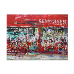 La Terrasse De Senequier Canvas Print La Terrasse De Senequier Canvas Print wall art product Studio Paint-Ing