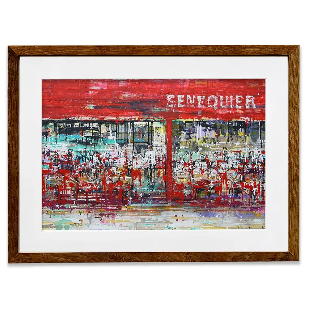 La Terrasse De Senequier Framed Art Print La Terrasse De Senequier Framed Art Print wall art product Studio Paint-Ing