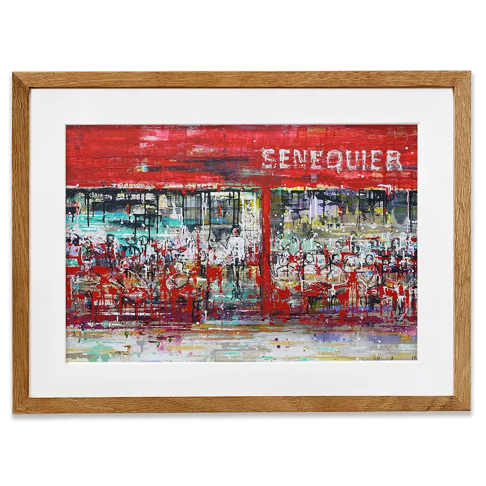La Terrasse De Senequier Framed Art Print La Terrasse De Senequier Framed Art Print wall art product Studio Paint-Ing